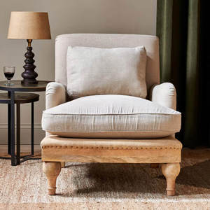 Nkuku ABE Deconstructed Linen Armchair